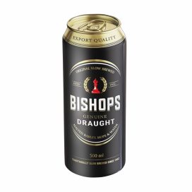 Bishops draught 500ml Can beer