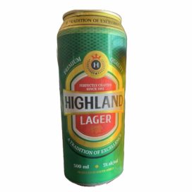 highlands lager 500ml can