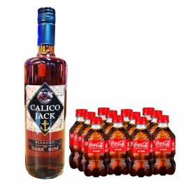 Calico Jack Dark Rum 750ml & 12 Pack 300ml CocaCola / Rum Specials!